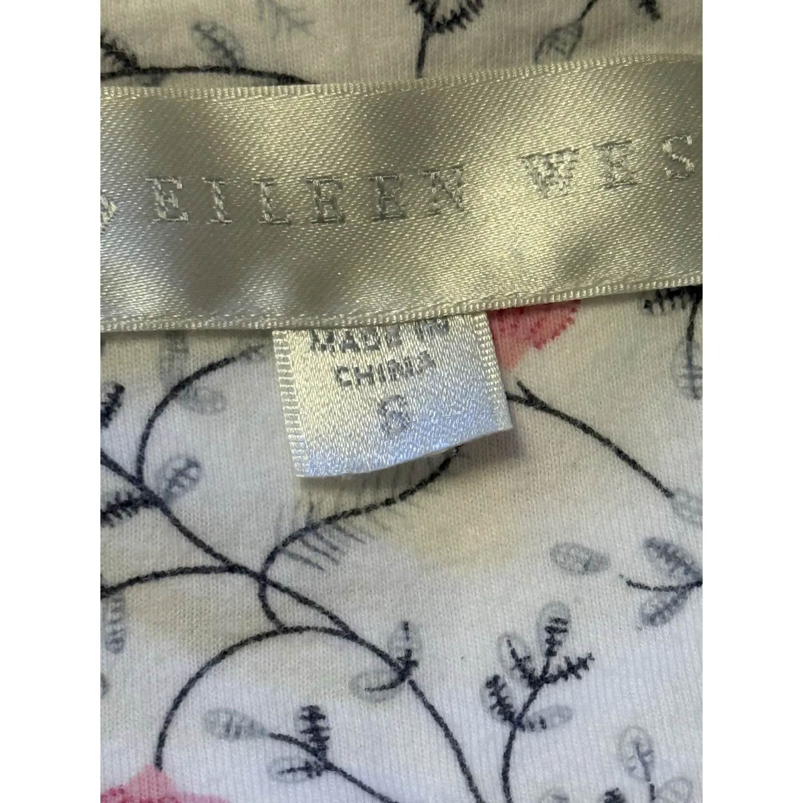 Eileeen‎ West Nightgown Floral Cotton Lace Cottagecore Small - Image 4