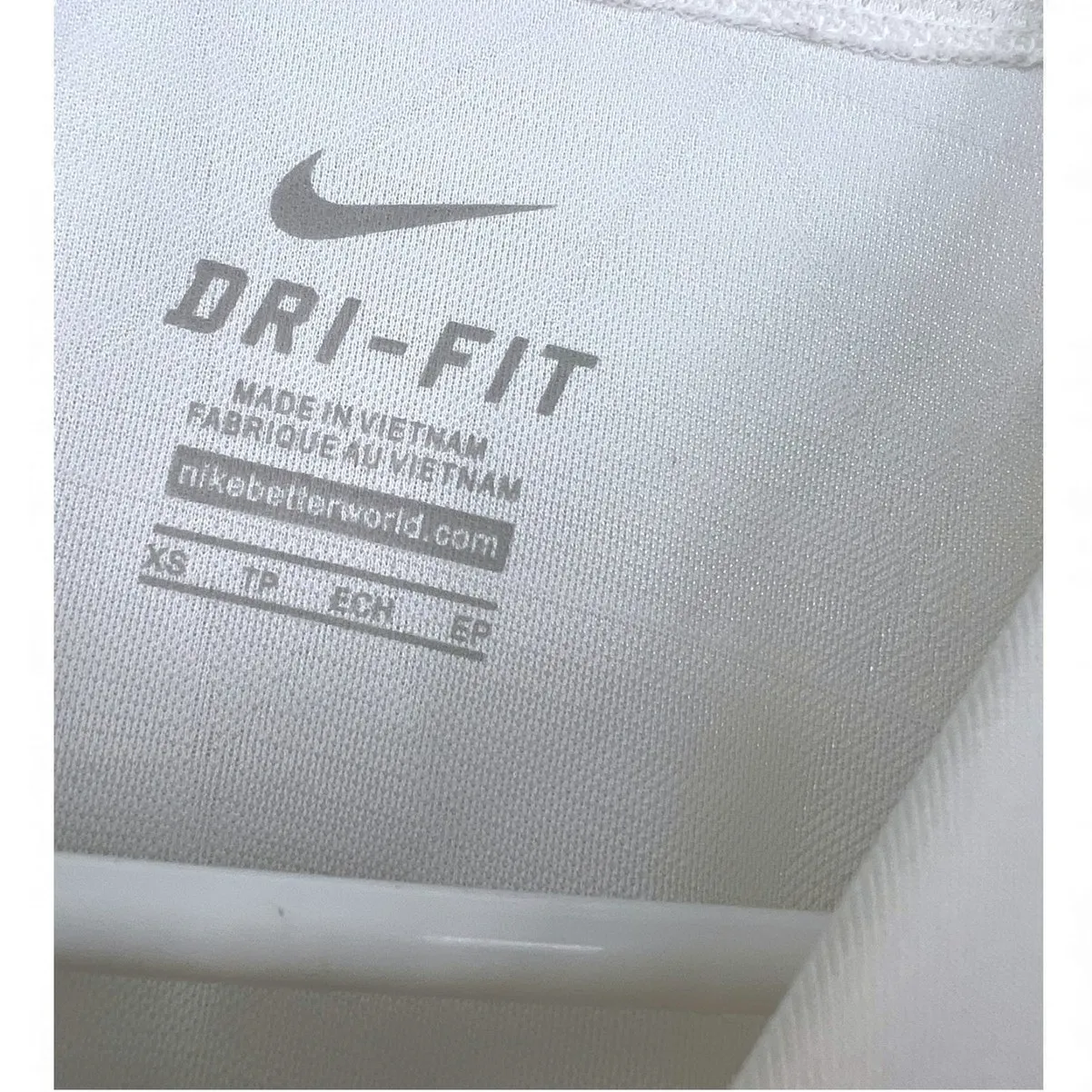 Nike Stock XS Womens Dri-FIT Pre-Game Long Sleeve Softball Top Tshirt Tee White - Image 2