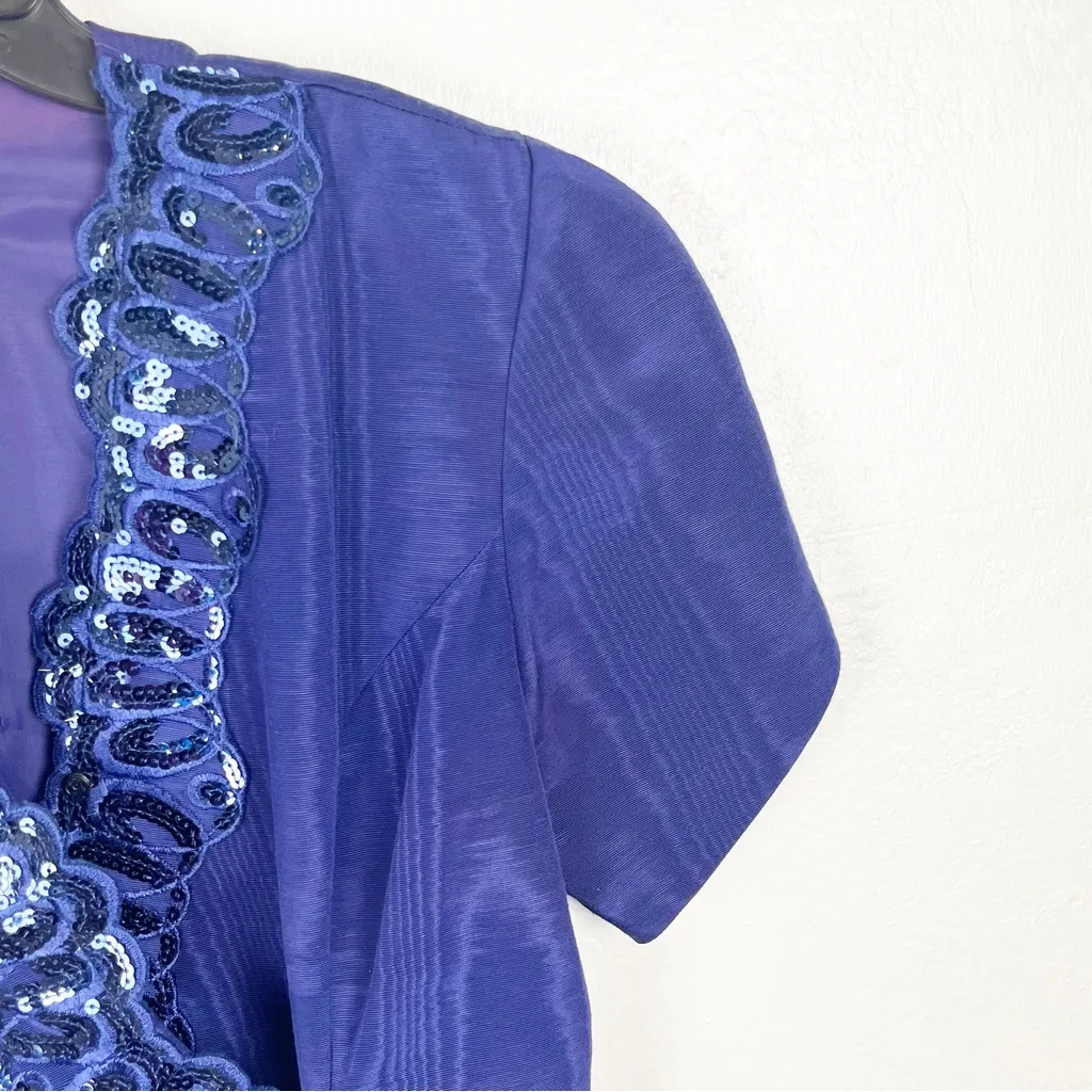 SCOTT McCLINTOCK American Vintage Purple Two Piece Suit Set, Size 12P - Image 8