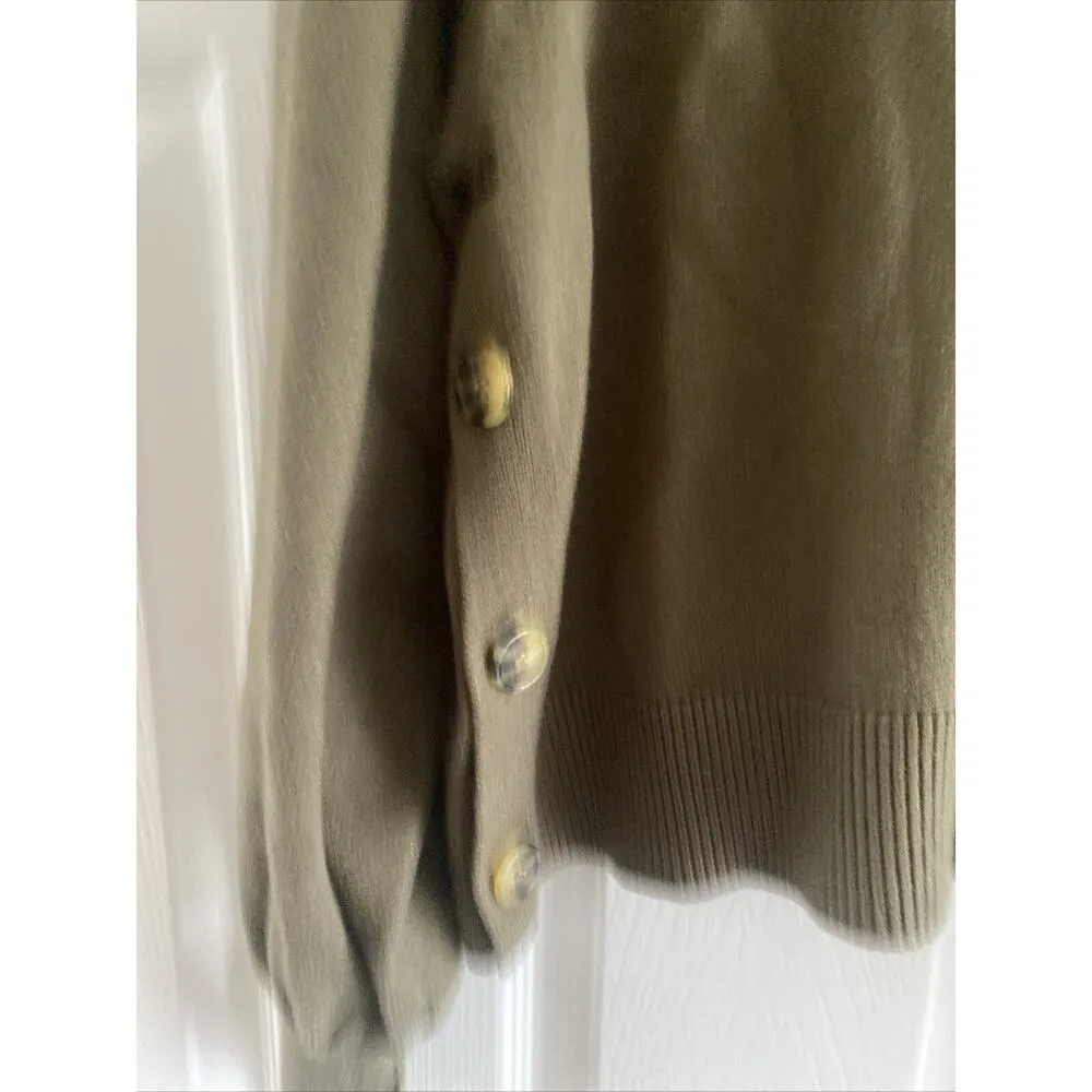 LucysWhims The Drop Women's 2x Olive Green Cozy Sweater NEW Soft Lagom‎ - Image 2