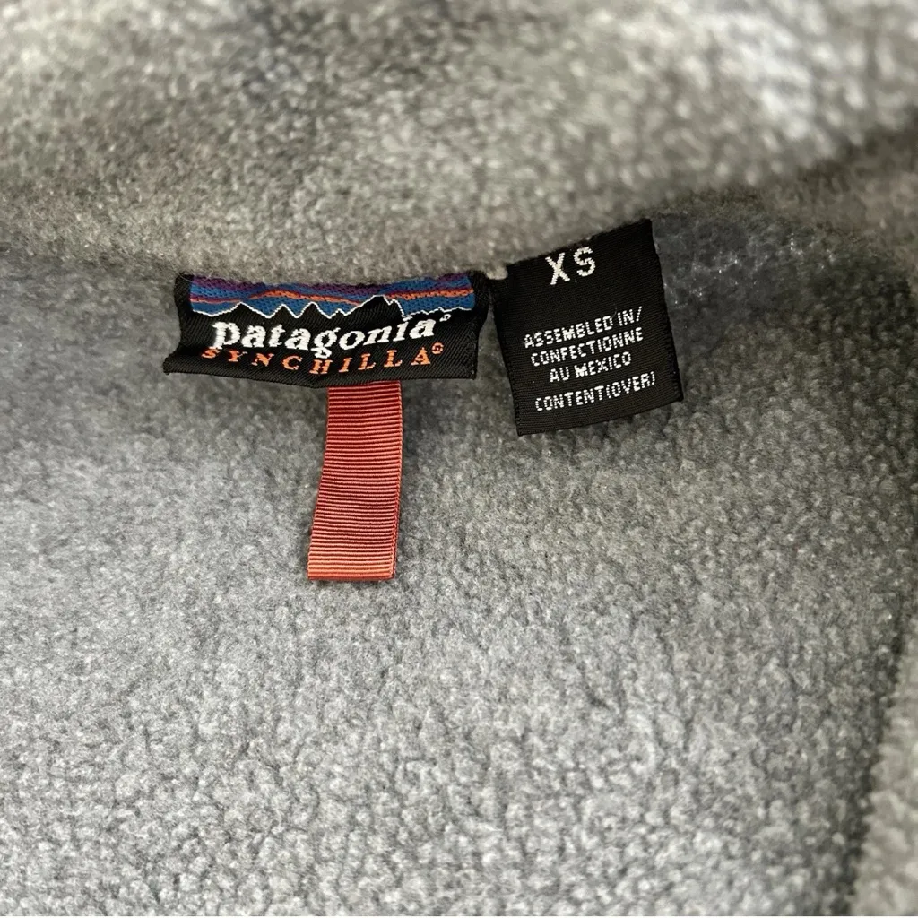 Patagonia Gray Fleece Half-Zip Pullover - Image 4