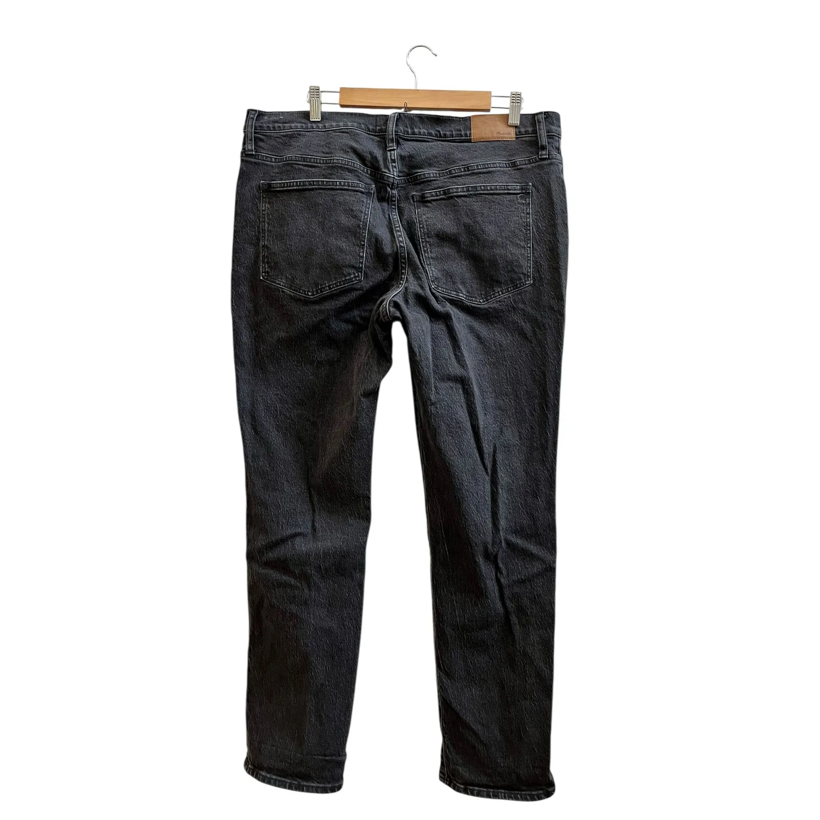 Madewell Size 32 Black Wash The Slim Boy Jean 28 Inch Inseam - Image 6