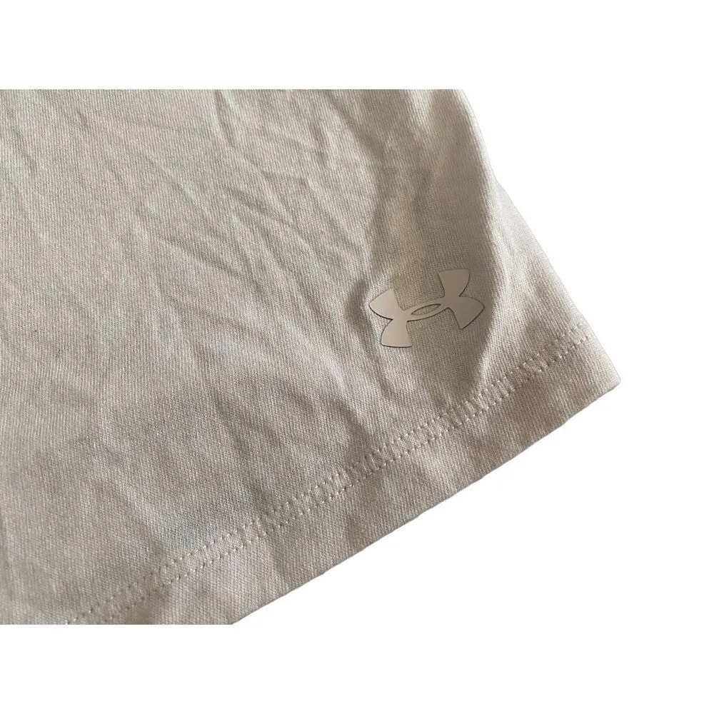 Under Armour Heat Gear Crossback Tank Top Everyday Athletic Athleisure Baby Pink - Image 3