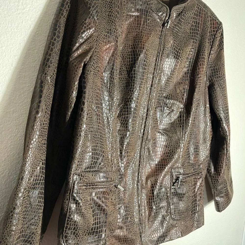 Ny Collection  Reptile Print‎ Jacket - Image 6