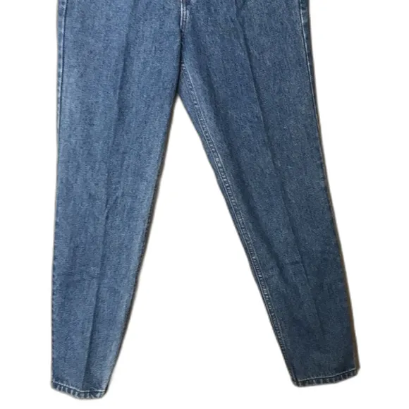 Vintage Sap Man denim jeans with leather details around pockets area size 10 Blue - Image 4