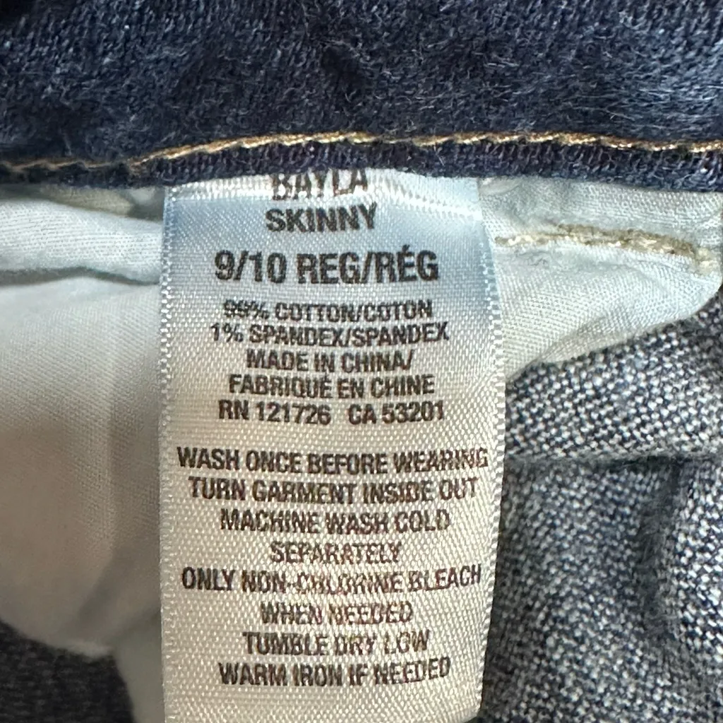 Aeropostale Women's Blue Bayla Skinny Jeans 9/10r Low Rise Stretch Denim - Image 4