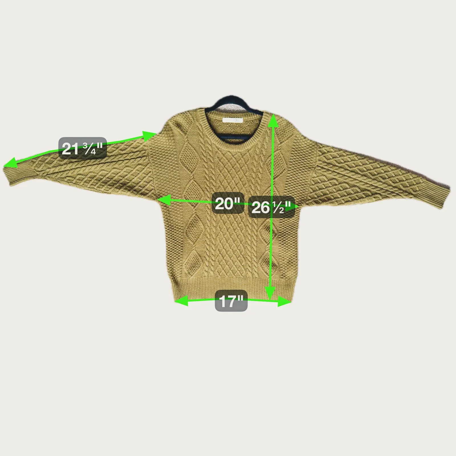 Callahan Womens Fisherman Cable Knit Sweater XS/S Bronze Preppy Quiet Luxury Brown - Image 8