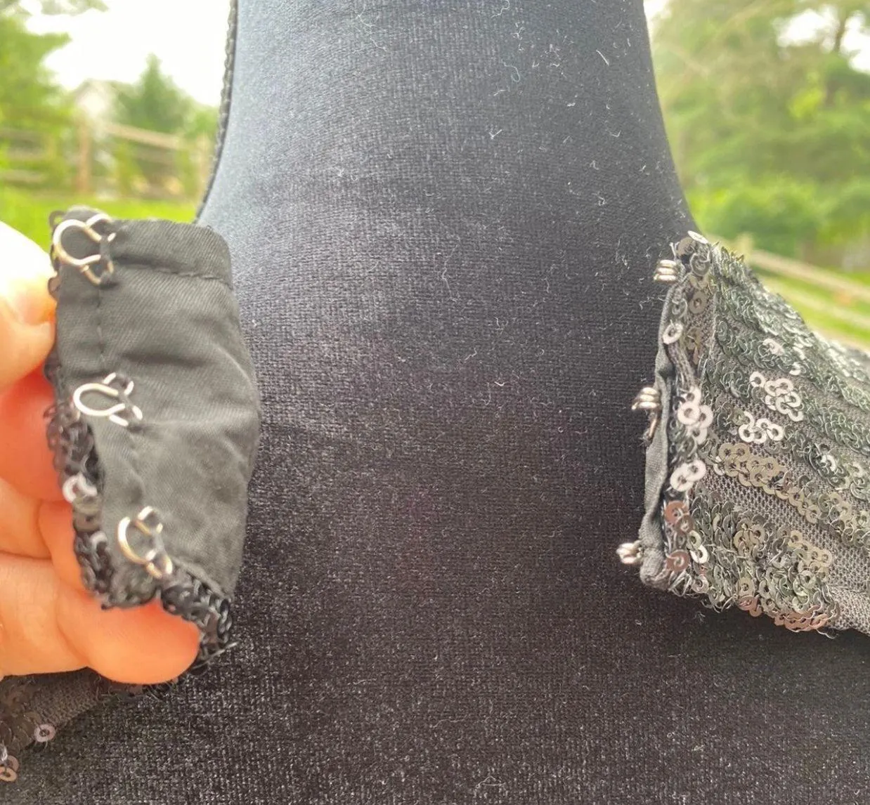 Mermain dress sequin long train backless Turtle Neck Long Sleeve Rhinestones Slim Fit - Image 10