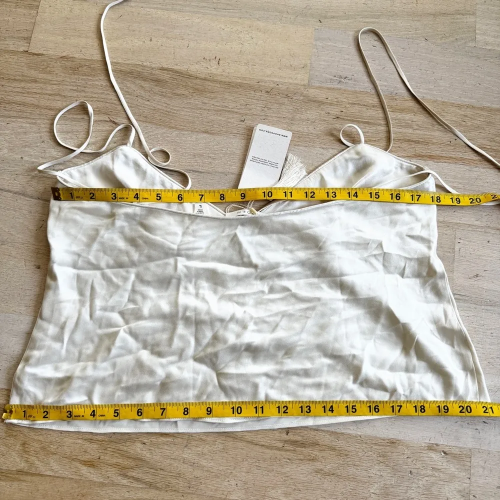 Doen 100% silk tank top NEW Size L - Image 6