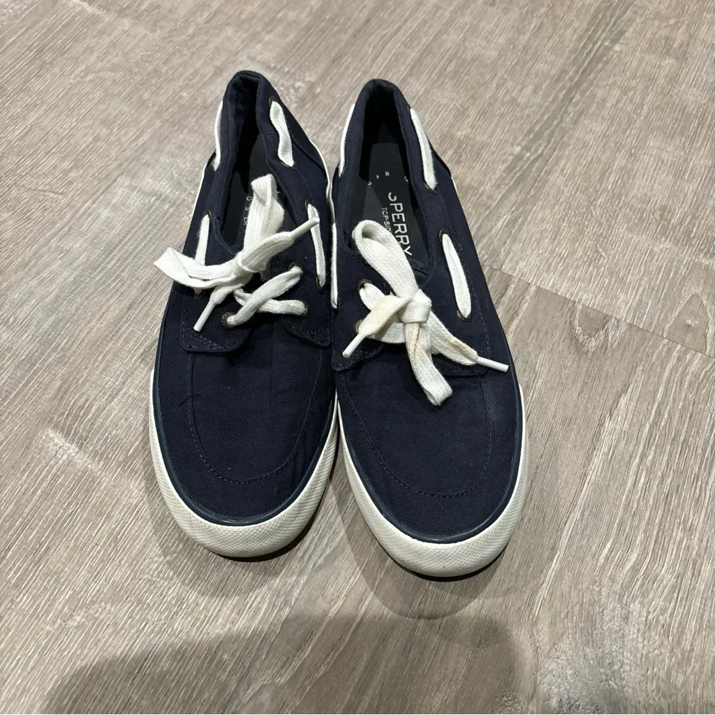Sperry Top Sider. Navy blue. Size 7.5‎ - Image 2