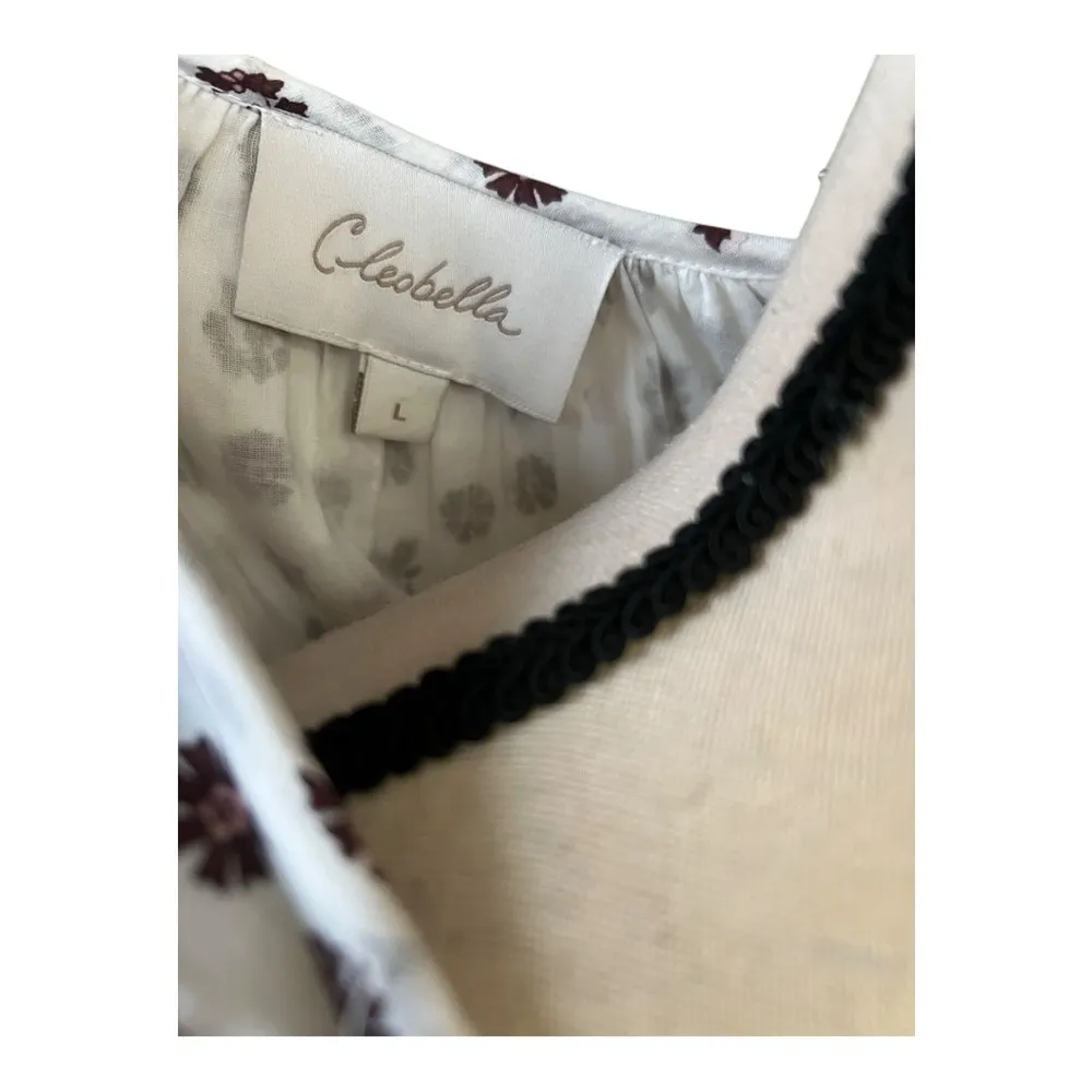 Cleobella Blakely Boho Ruffled Tiered Midi Dress Size L - Image 4