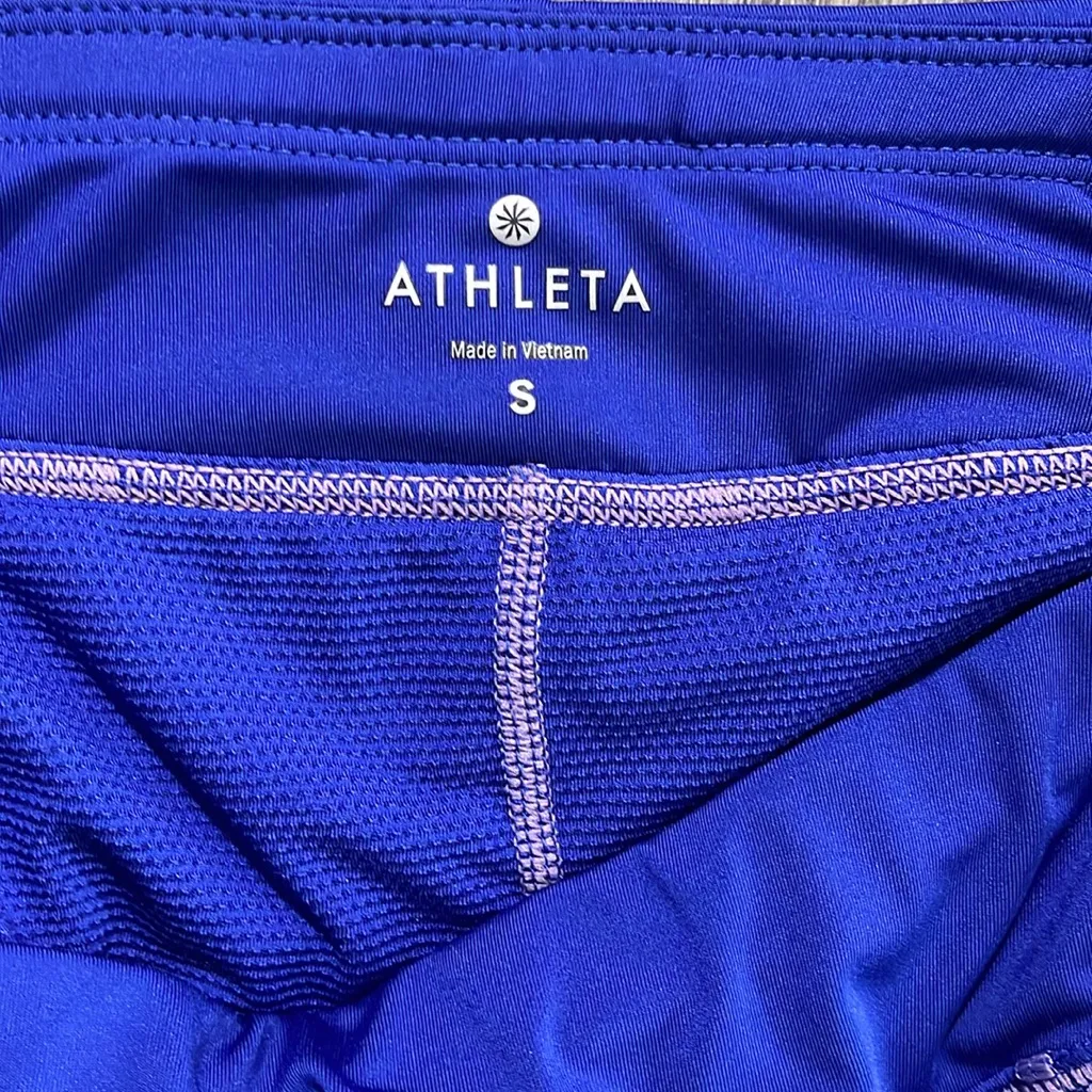 Athleta Bustle‎ Violet Blue Layered Flounce Skort Size Small - Image 4