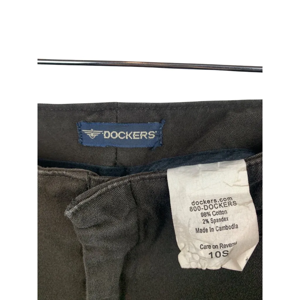 Dockers Womens Black Straight Leg Stretch Pants Size 10S - Image 4