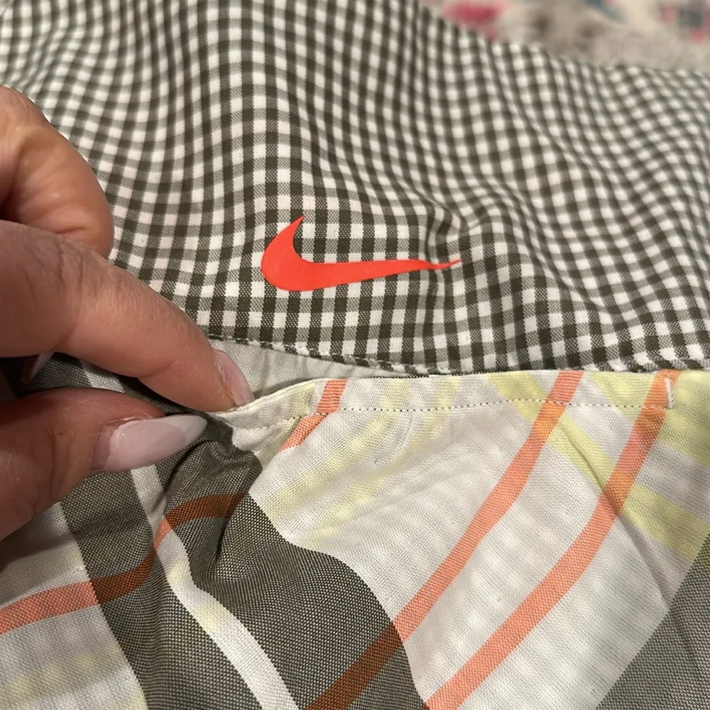 Nike Golf Sport woman’s plaid orange brown skirt 8 Dri-Fit - Image 6