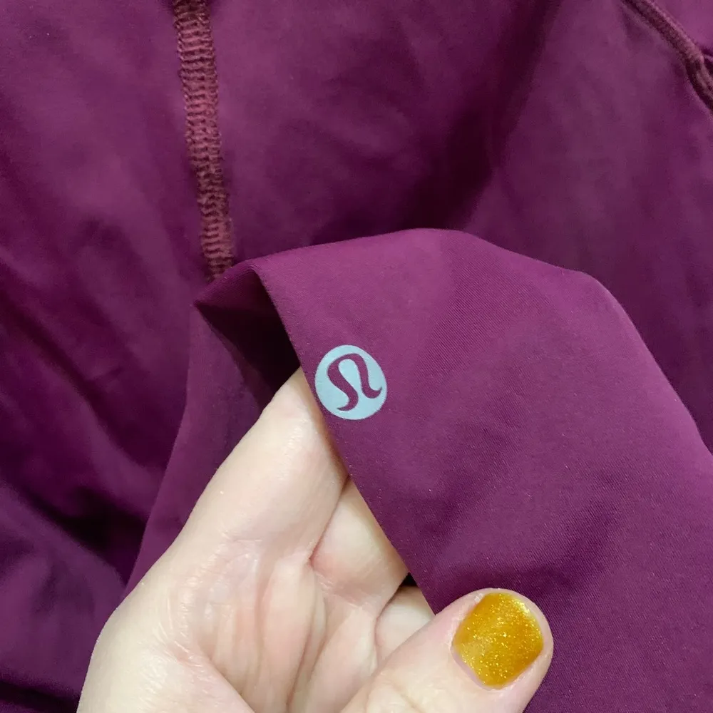 Lululemon fast & free running crop nulu marvel magenta pink athletic leggings - Image 5