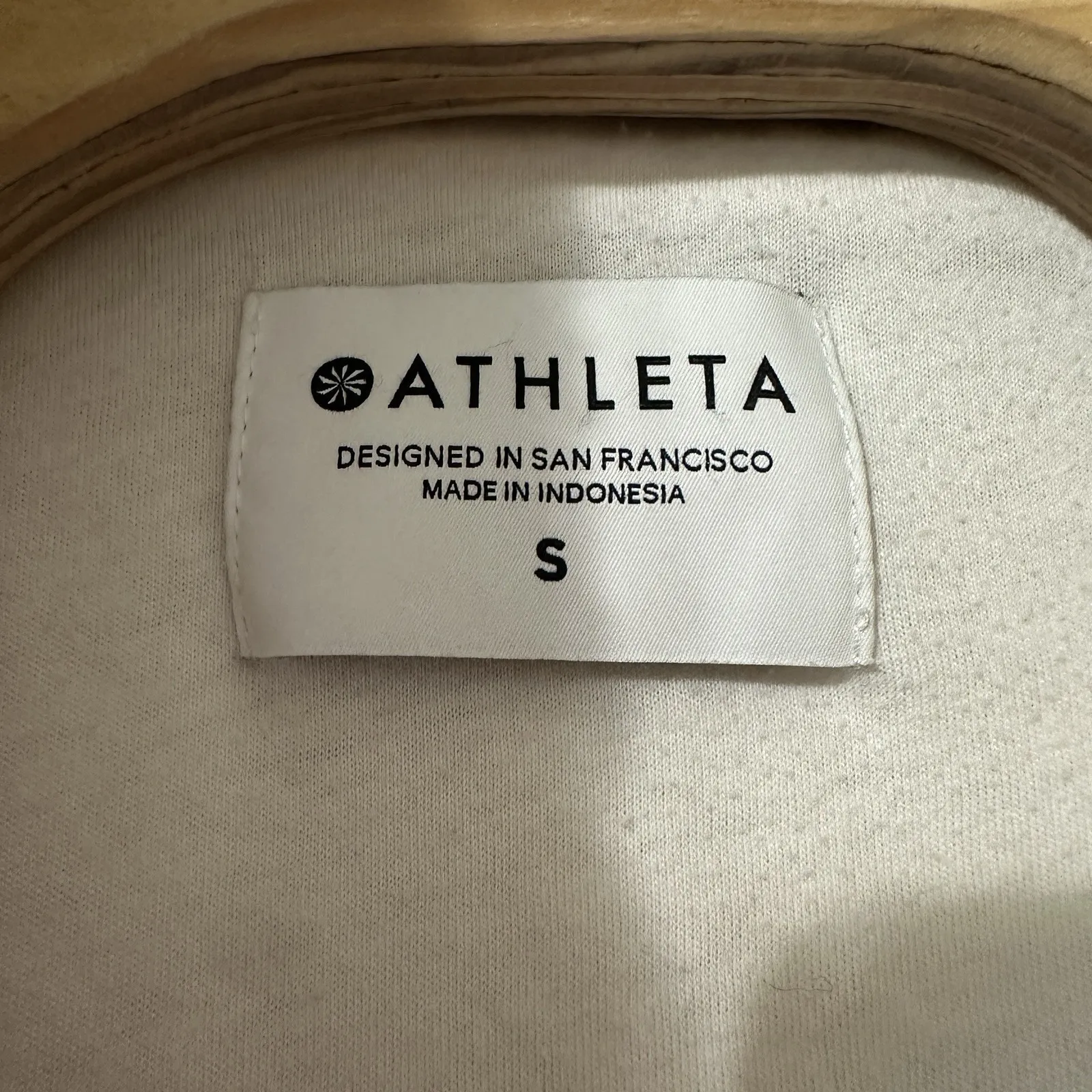 Athleta Tugga Long Sherpa Ivory Zip Jacket Women's Size‎ Small Removable Hood - Image 6