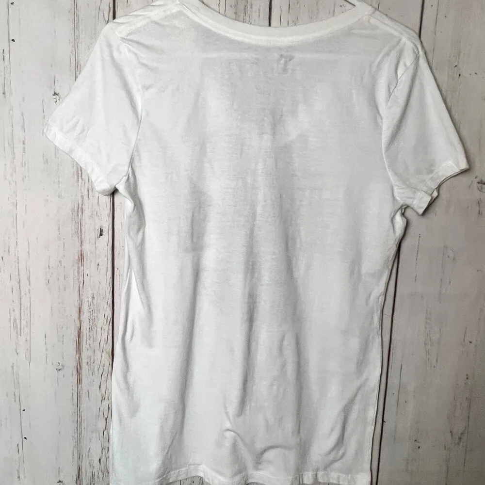 Boston College Womens Short Sleeve V Front Logo Graphic Tee Sz M Size M - Image 10