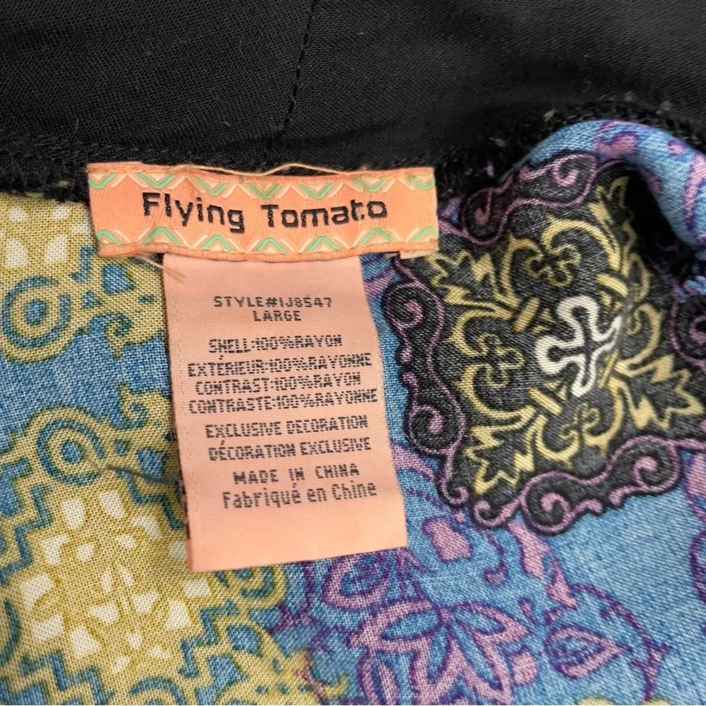 Flying Tomato Boho Fringe Kimono - Image 9