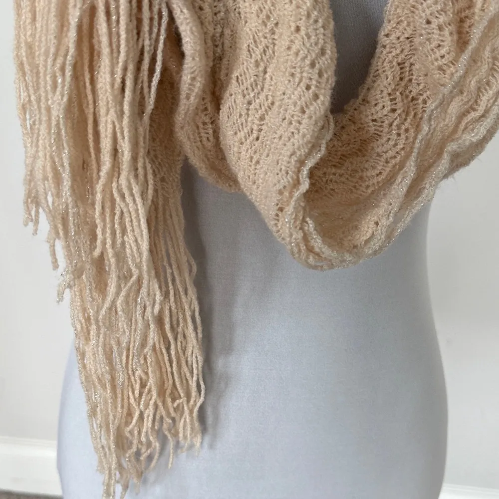 Beige Knit Scarf - Image 5