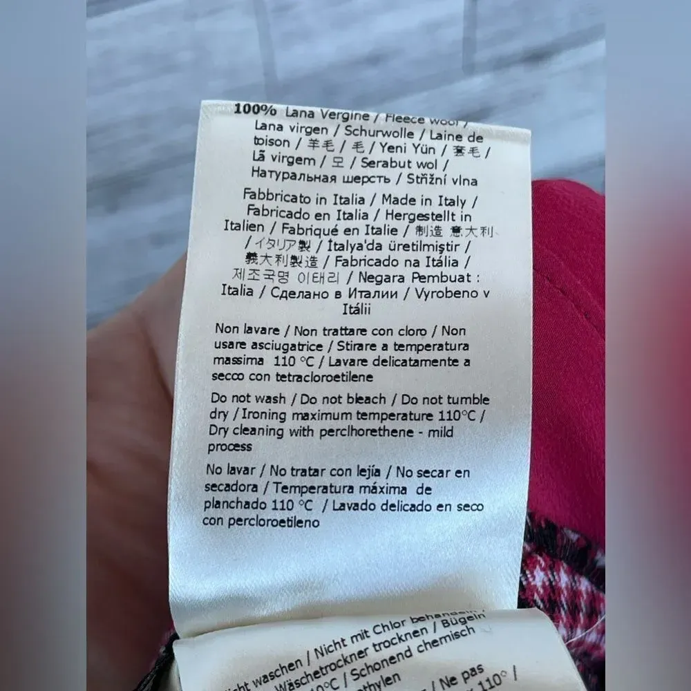 FENDI
Houndstooth Virgin Wool Pants In jelly size 36/4 - Image 15