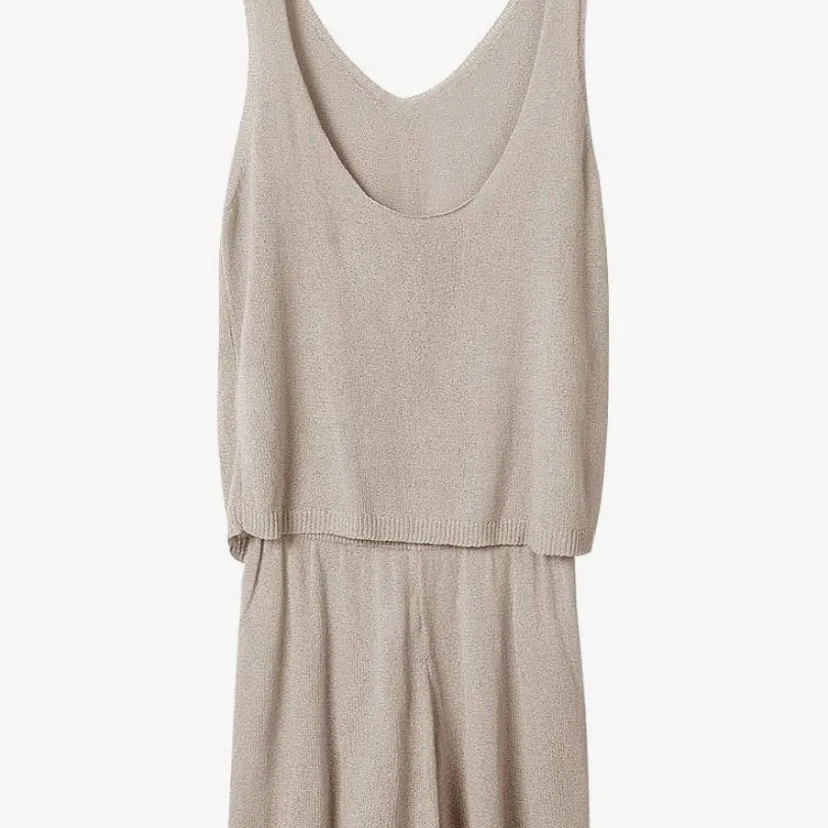 KNIT LOUNGE Set NWOT 2 Piece Beige Small Tan - Image 4