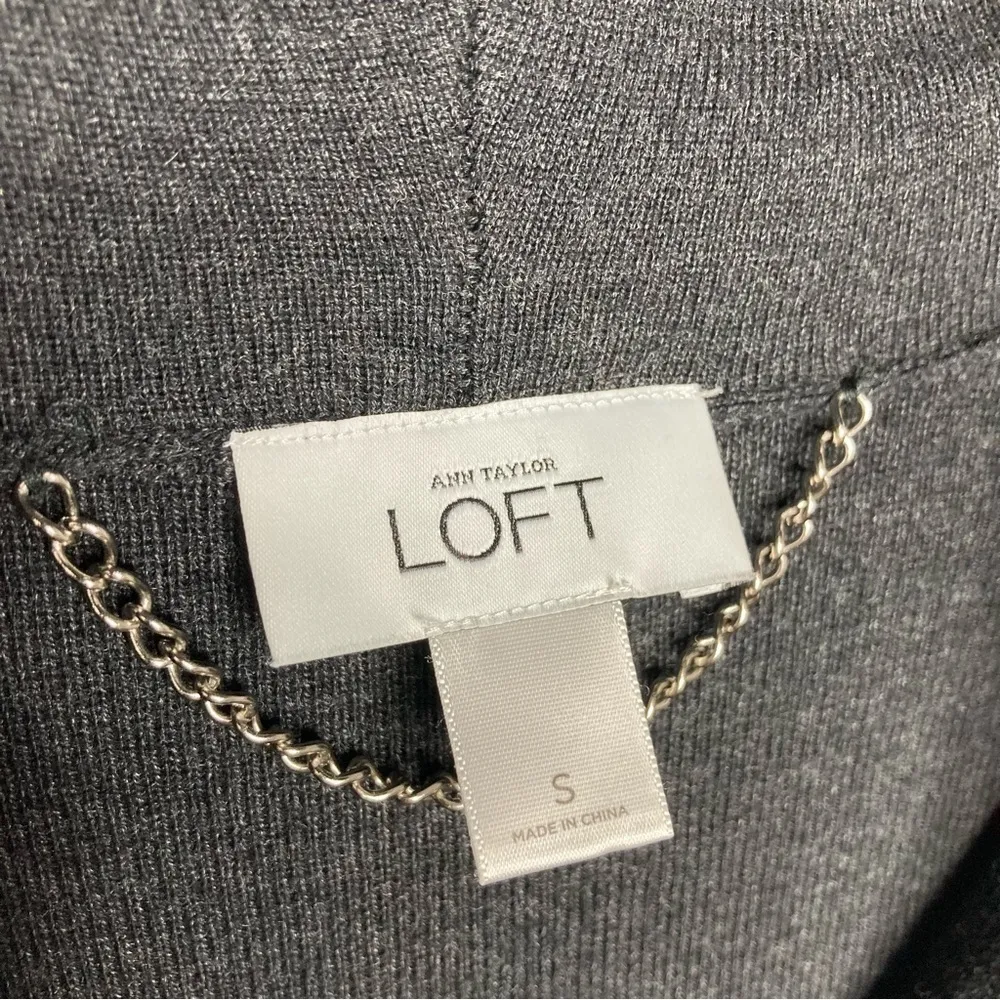 Ann Taylor Loft sweater vest charcoal size‎ small - Image 3