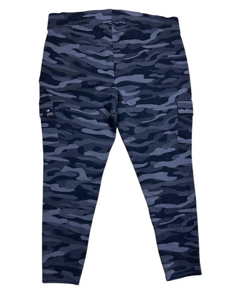 Torrid Plus 3X Women’s Full Length Signature Waist Ponte Cargo Legging Camo - Image 5