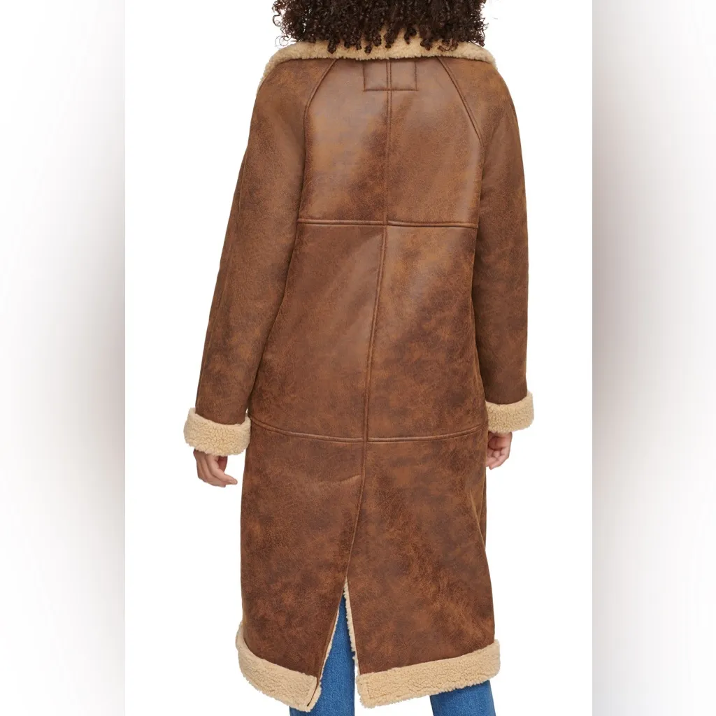 Levi's  Brown Teddy Jacket with Cream Accents - Image 5