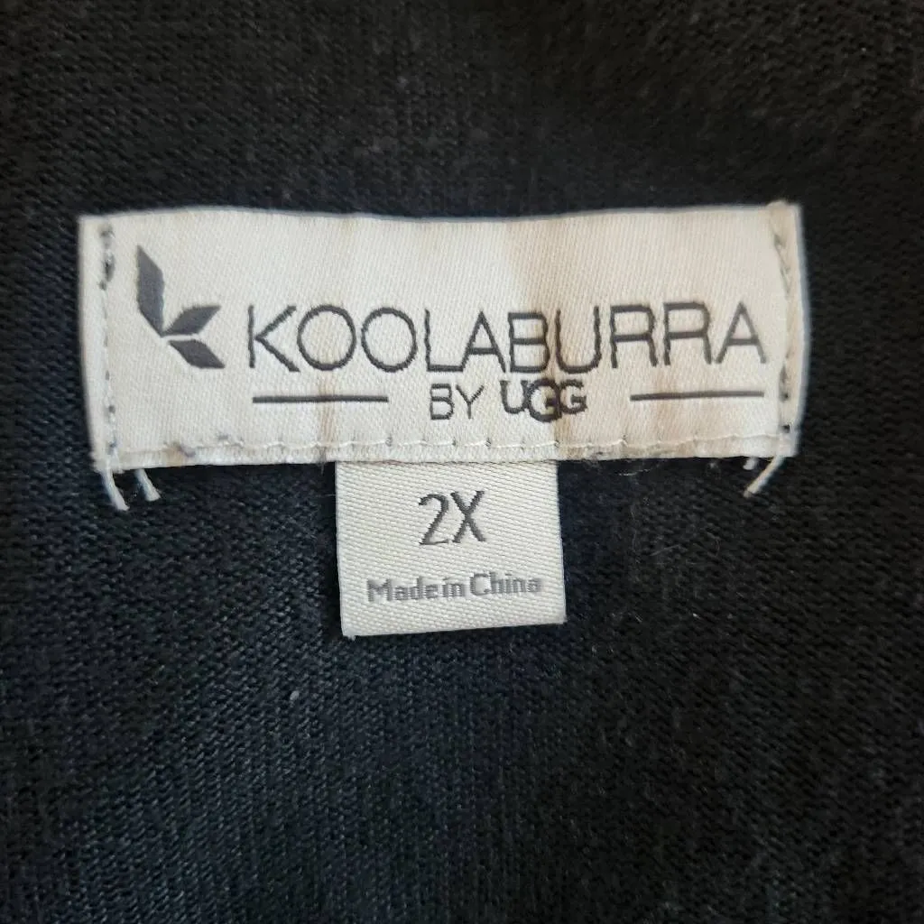 Koolaburra by Ugg Black Gray Pullover Sweater Size 2X Lightweight Black Sweater - Image 7