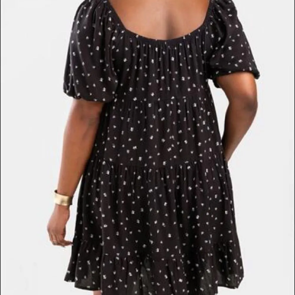 ✨ Morgan Floral Baby Doll Dress✨ Black Size M - Image 3