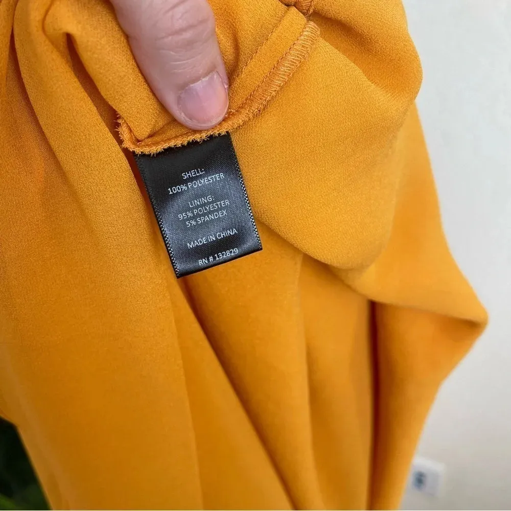 NWT Michael Costello x REVOLVE Kerry Gown in Marigold Long Sleeve - Image 8