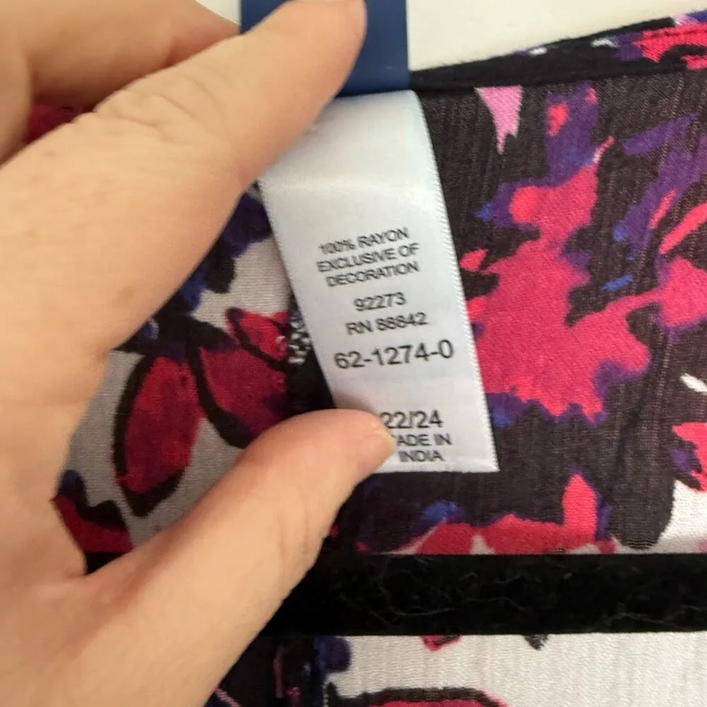 Swimsuits for All Women’s 22/24 Patterned Swim Cover Up Beach Pool Summer - Image 4