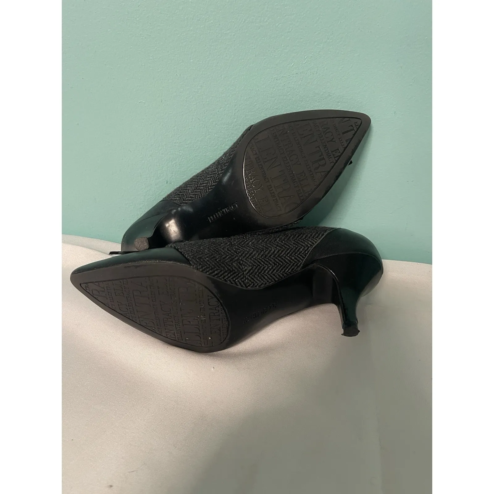 Ellen Tracy Womens Hellie Slate/Black Pumps Shoes 6.5‎ M - Image 8