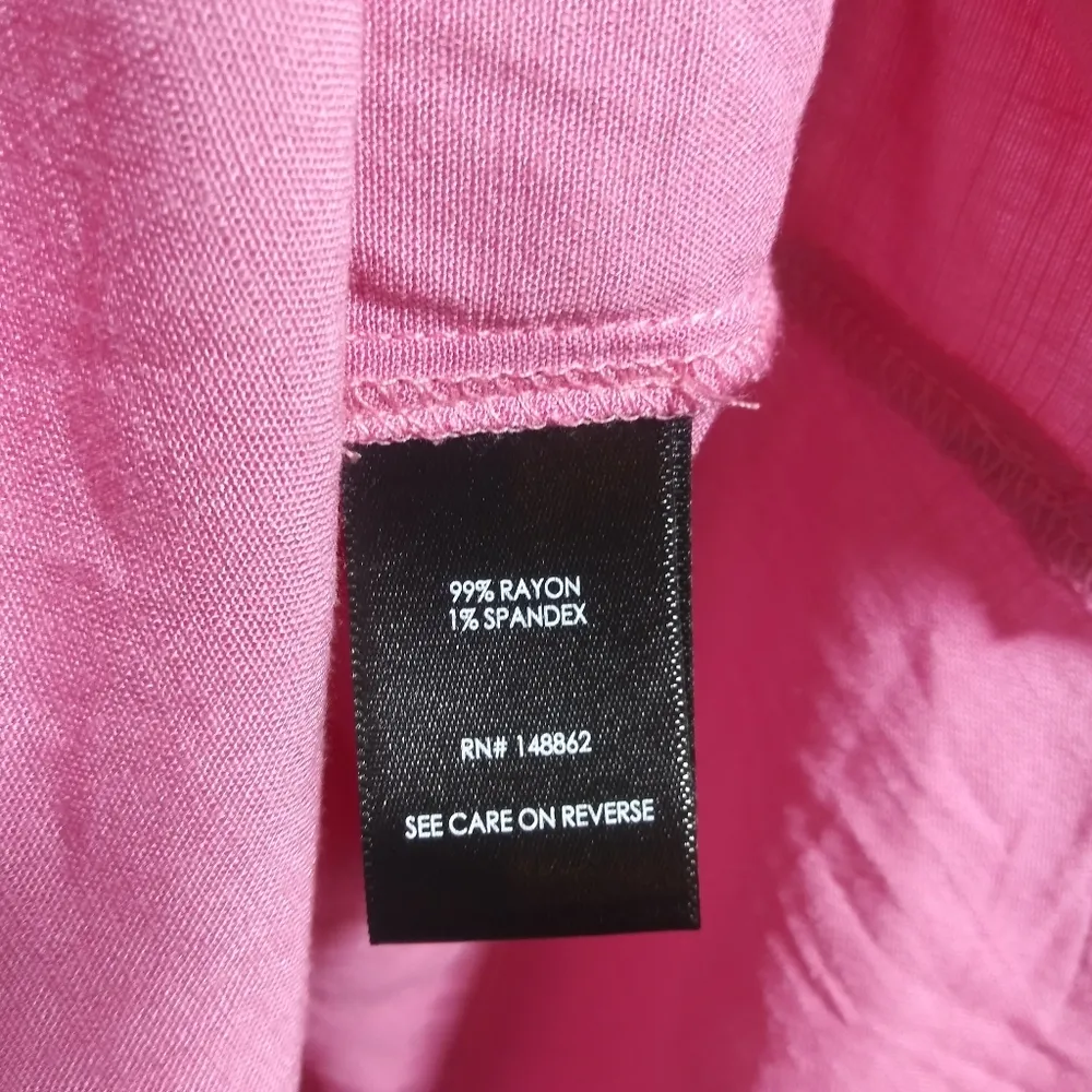 Torrid Chateau Rose Drop Shoulder Button-Front Shirt Simple Solid Casual Sz 1X - Image 6