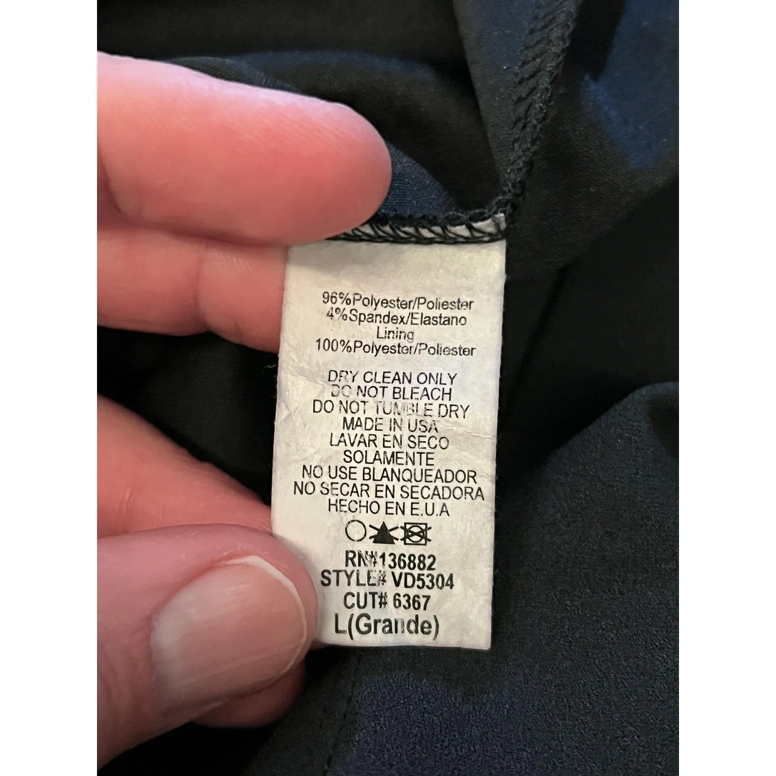 The Vintage Shop Dress Womens Large Black Halter Midi Corset Waist Bodycon - Image 10