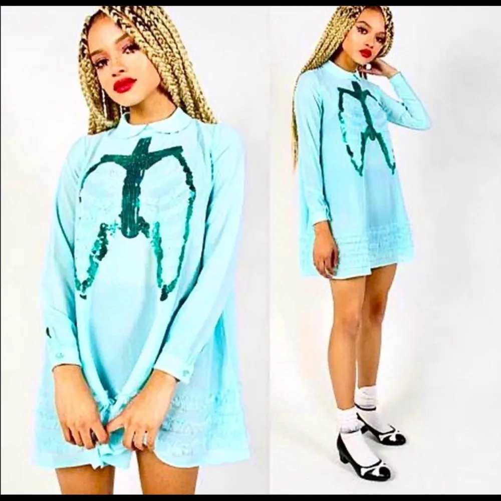 Iron Fist Dead Mermaid 🧜‍♀️ Walking Blue Dress small - Image 5