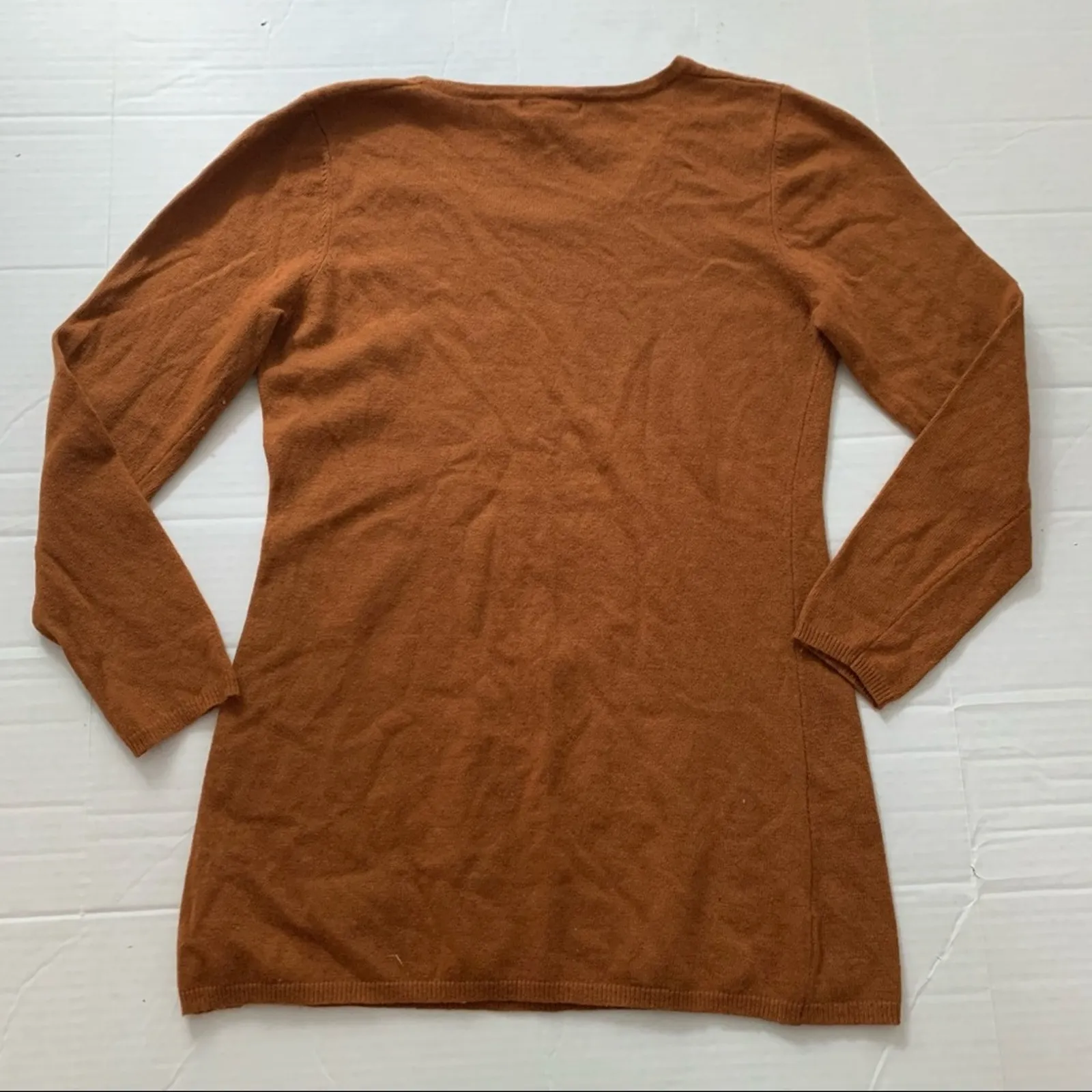Valerie Bertinelli Size L Rust Angora Blend Sweater Brown Size L - Image 8