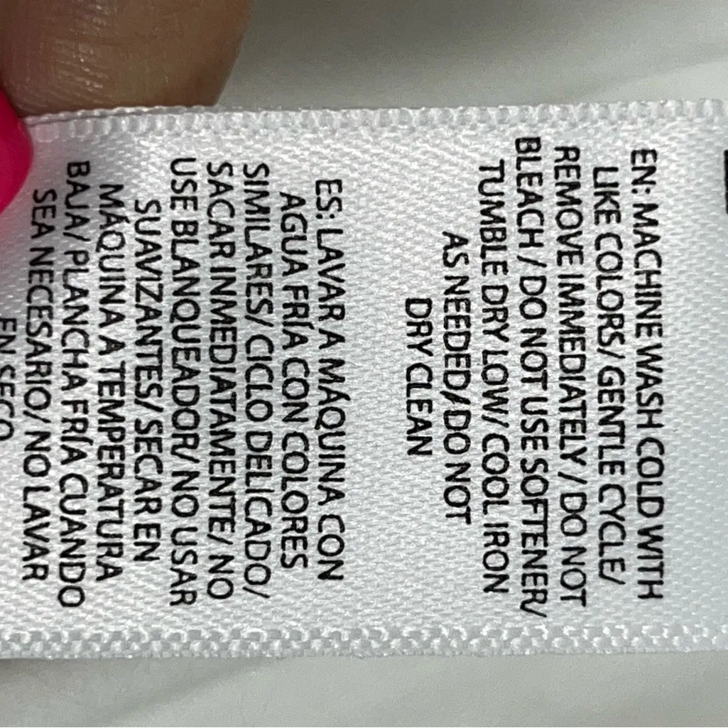 BEACH LUNCH LOUNGE BUTTON DOWN SHIRT SPLIT TAIL ROLL TAB‎ SLEEVE S WHITE PREOWN - Image 7