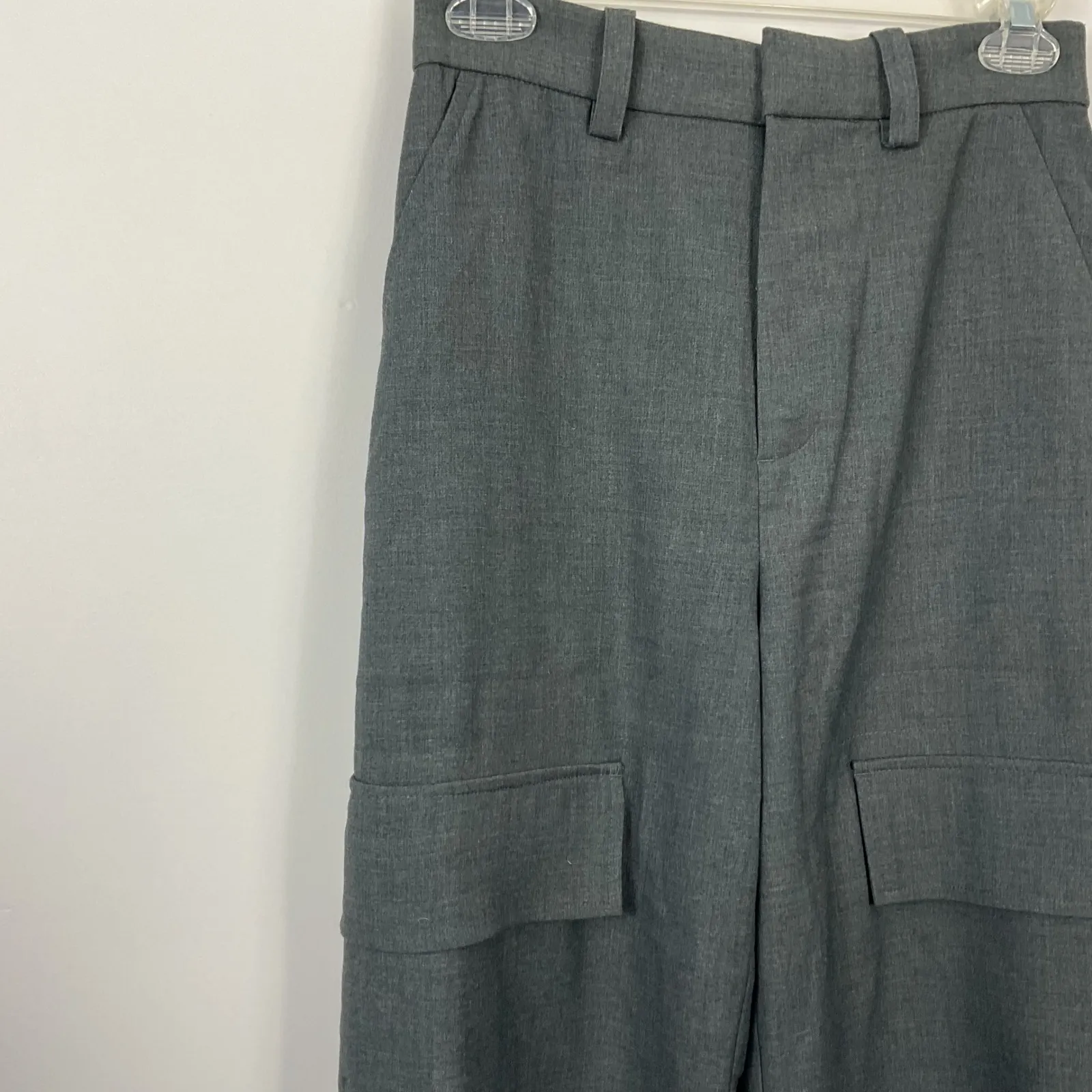 Abercrombie & Fitch HFR Nicole Benefield Womens Cargo Wide Leg Trouser Pants XS - Image 2