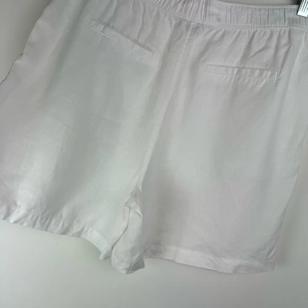 Tahari 100% Linen High Waisted Relaxed Shorts Sz XL Lagenlook - Image 12