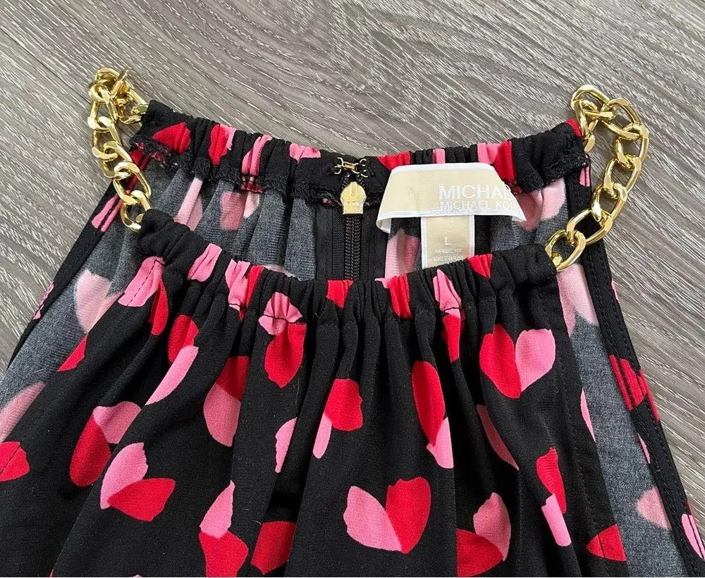 MICHAEL Michael Kors Black and Red Tank Top Size L - Image 2