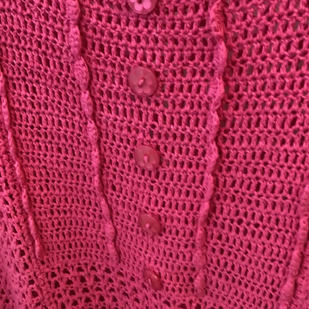 FINAL MARKDOWN Denim 24/7 open knit sweater large - Image 4