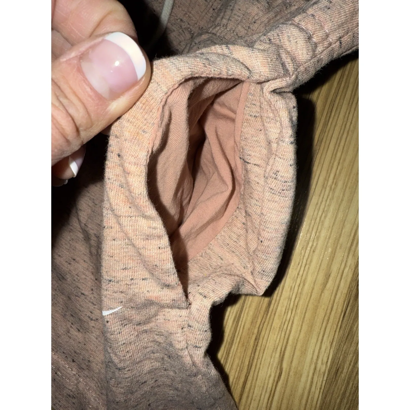 Nike Sportswear Gym Vintage Shorts Women's Size Large Pink Drawstring‎ - Image 3