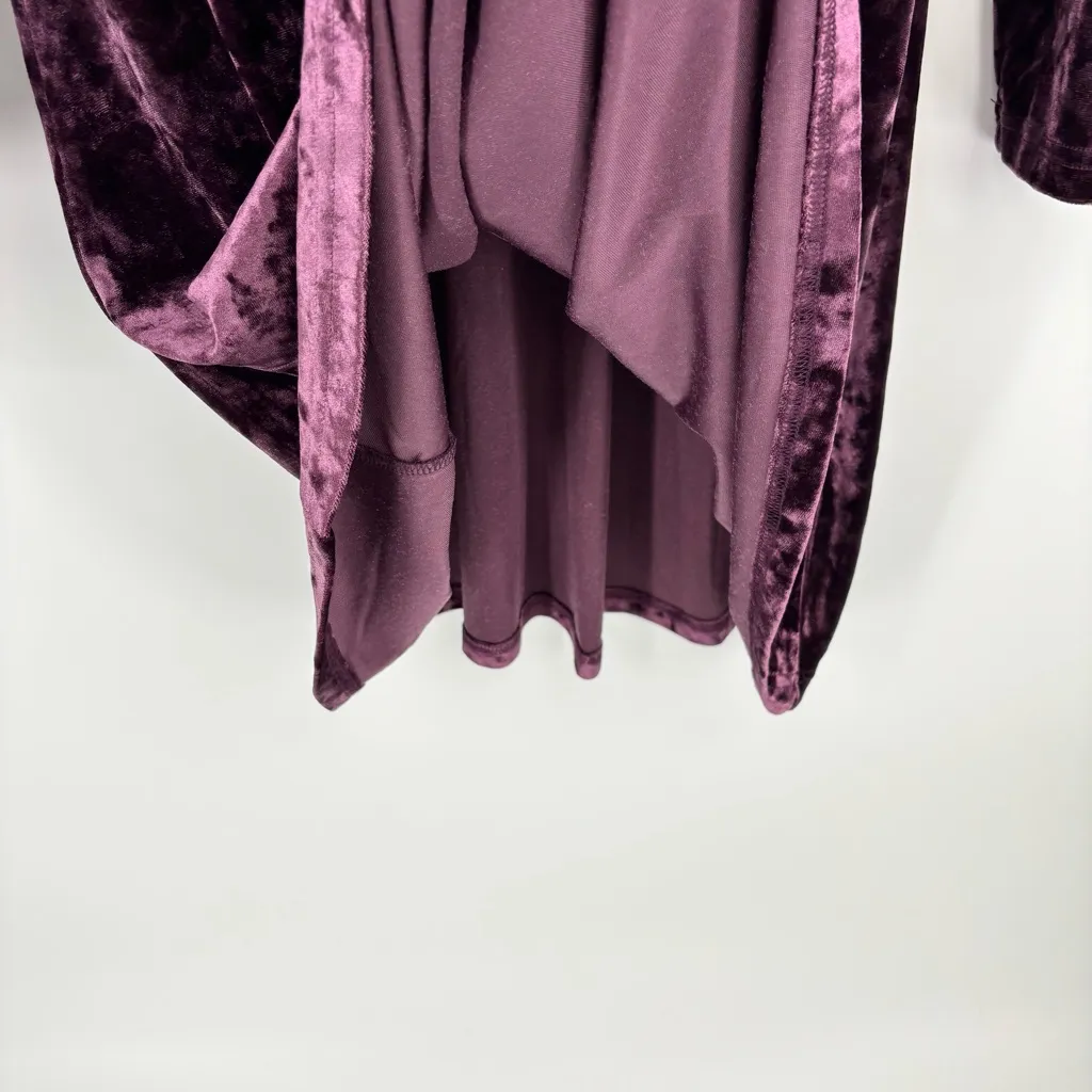 Princess Highway Crushed Velvet Dress Size 6 Plum Purple - Image 8