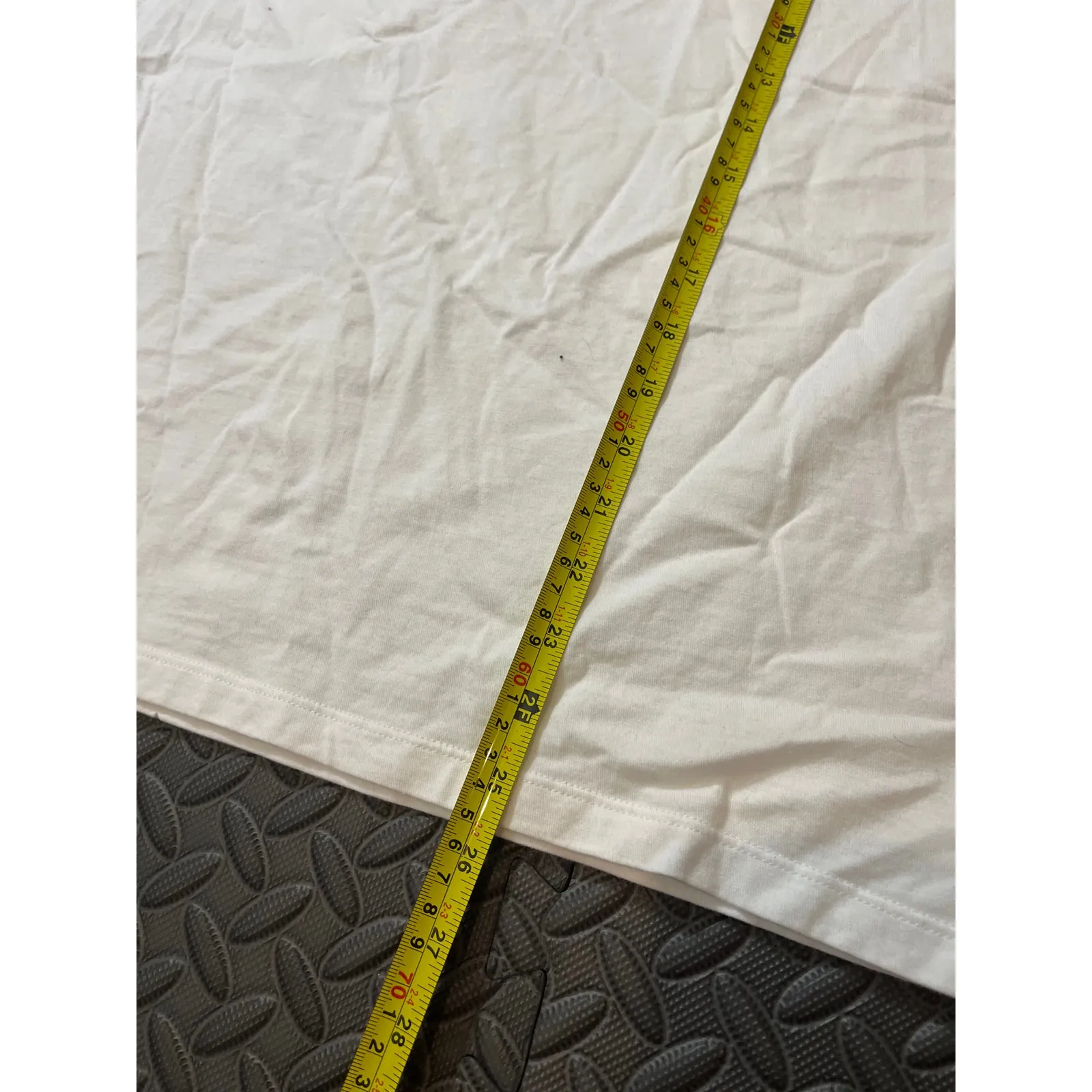 Golden Goose Golden Tee with blue flower print White Shirt Womens Size Large‎ - Image 10