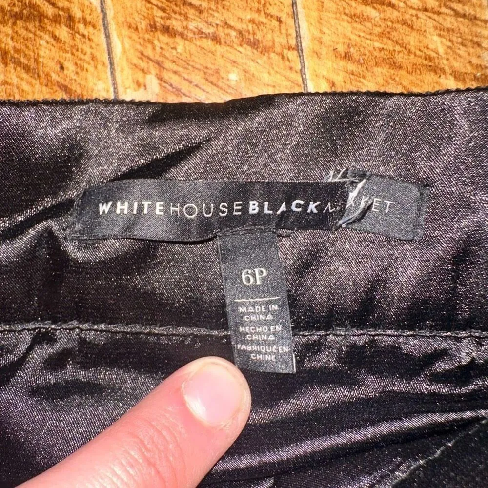 White House Black Market 6P elegant shimmery pleated skirt - Image 3