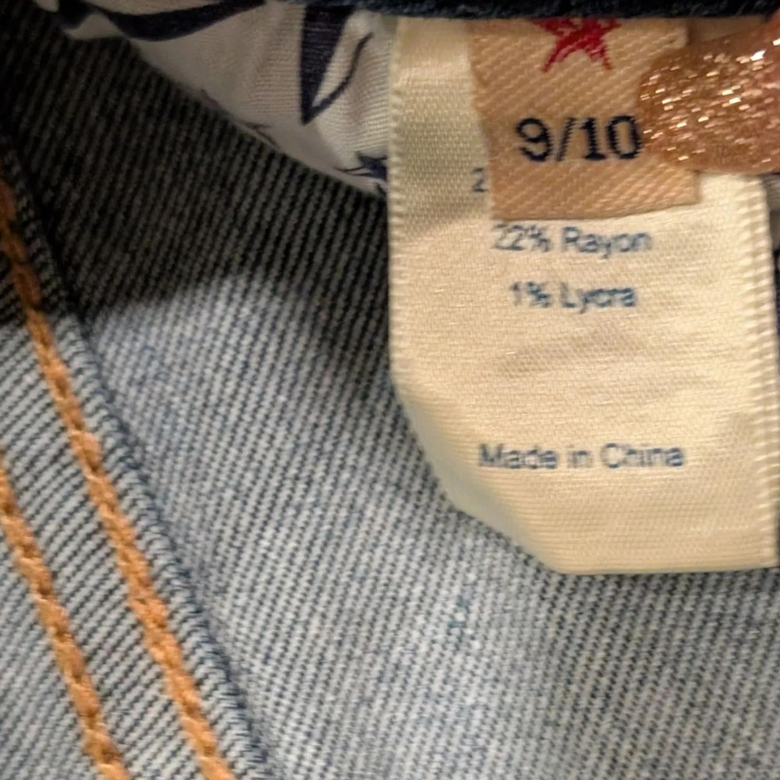 Peoples Liberation Crop Jeans Juniors 9 10 Skinny‎ Leg Star Bling Back Pockets Blue Size 9/10 - Image 5