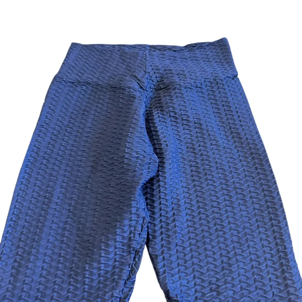 Booty by Brabants Dark Blue Two Piece Workout Set Bra Top Leggings Size Small - Image 4