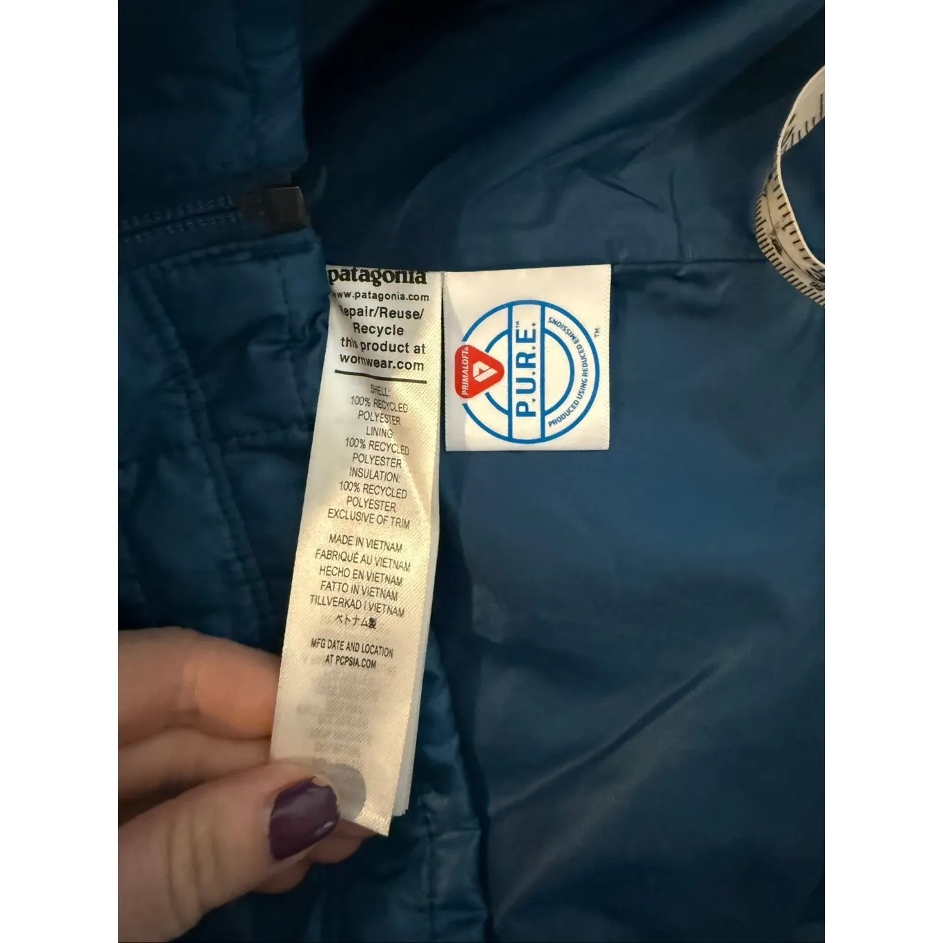 Patagonia NWT Nano Puff insulated vest blue lagoon M - Image 7