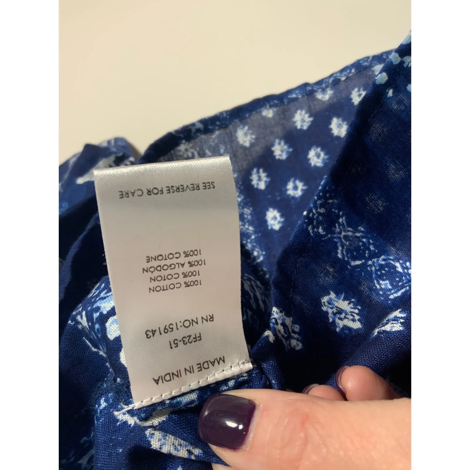 FRNCH‎ BLUE MARIN BLOUSE NWT SIZE MEDIUM - Image 5